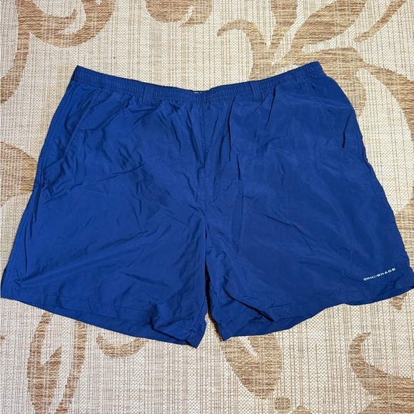 COLUMBIA Blue Swim Trunks Quick-Dry Elastic Waist, size 3x, new! - Picture 1 of 8